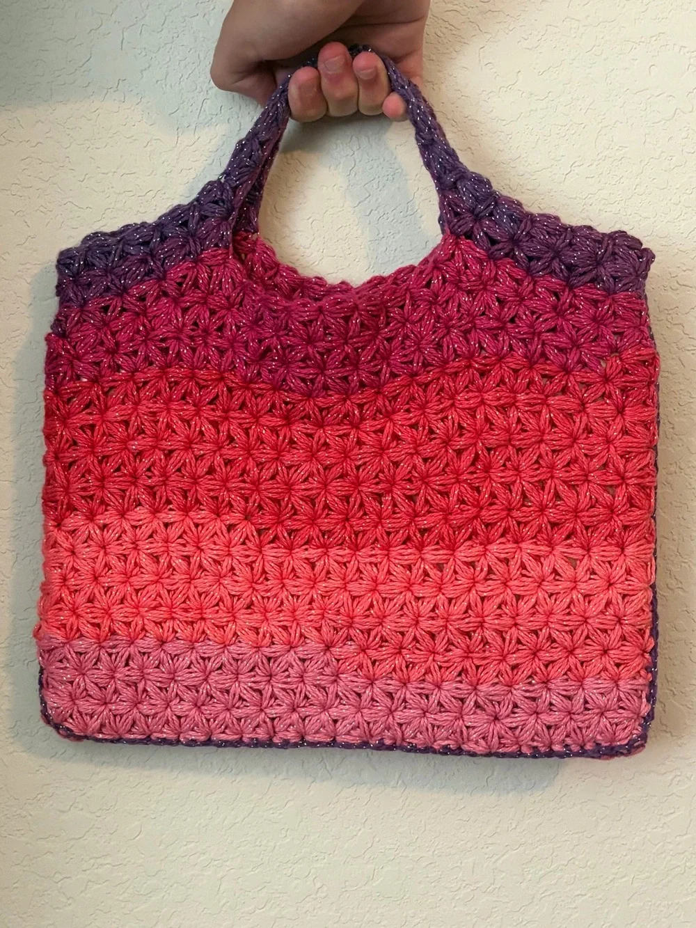 Handmade crocheted laptop